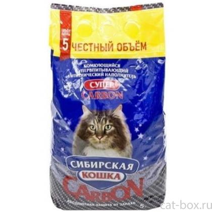 Супер Carbon Комкующийся наполнитель, 5л-0