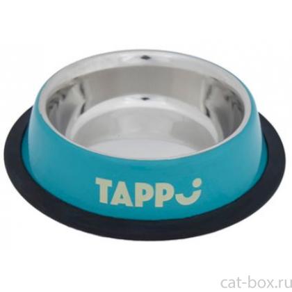 Металлическая миска с резинкой, зеленая, 235 мл-0