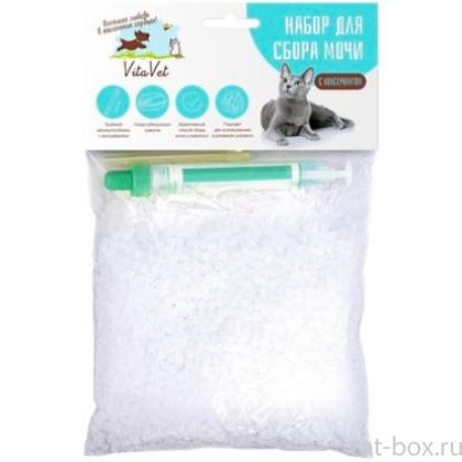 Набор для сбора мочи у кошек, с консервантом-0