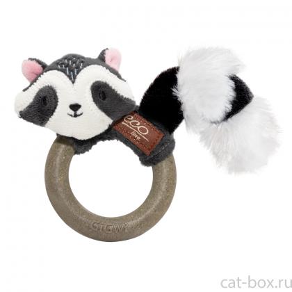 Игрушка для кошек Енот с кольцом из мататаби 11см, серия CATCH&SCRATCH ECO (85049)-0