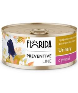 Preventive Line консервы Urinary для кошек "Профилактика мочекаменной болезни" с уткой