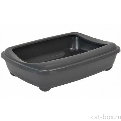 Туалет для Мейн-кунов глубокий, большой 56*43*15см, серый-0