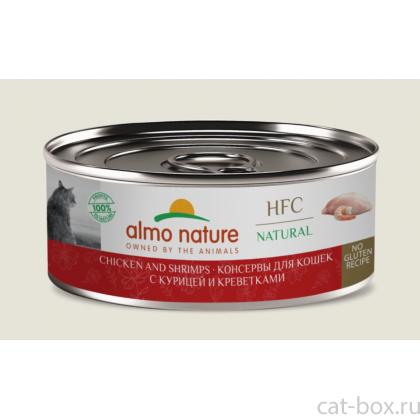 Консервы для кошек с курицей и креветками (HFC - Natural - Chicken and Shrimps), 100г-0
