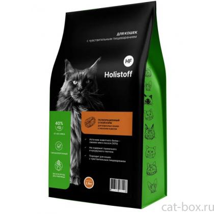 Сухой корм для взрослых кошек с лососем и рисом, 2,6кг-0