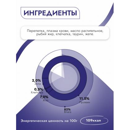Консервы High Premium для кошек в желе Натуральная перепелка, 100г-2