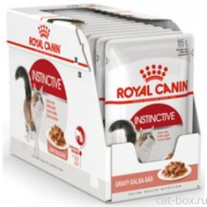 Упаковка 24шт. Кусочки в соусе для кошек: 1-7 лет (Instinctive)-0