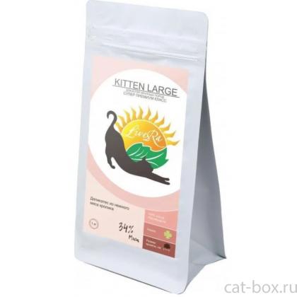 Kitten Large Сухой корм для котят крупных пород и кормящих кошек, кролик с рисом-0