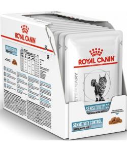 Упаковка 24шт. Кусочки в желе c курицей для кошек с пищевой аллергией, Sensitivity control Chicken S/O
