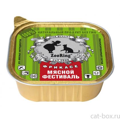 Консервы для кошек паштет Мясной фестиваль, 100г-0