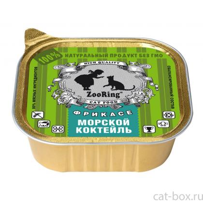 Консервы для кошек паштет Морской коктейль, 100г-0