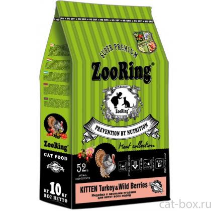 Корм сухой для котят Kitten Turkey& Wild Berries Индейка с лесными ягодами, 10кг-0