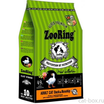 Корм сухой для кошек Adult Cat Duck Rosehip Утка и шиповник, 10кг-0