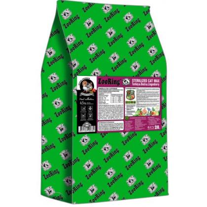 Корм сухой для стерилизованных кошек Sterilized Cat Max Turkey Duck Lingonberry Индейка и Утка с брусникой, 10кг-3