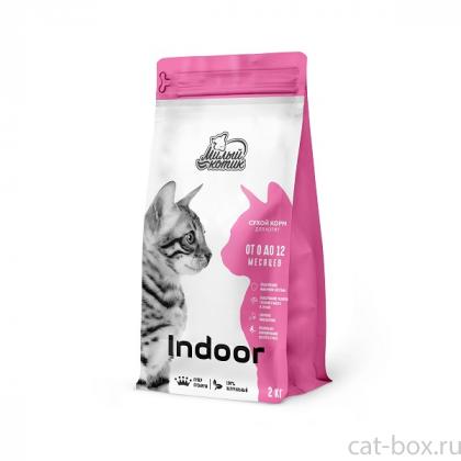 Сухой корм для котят Indoor, Индейка с овсом, 2кг-0