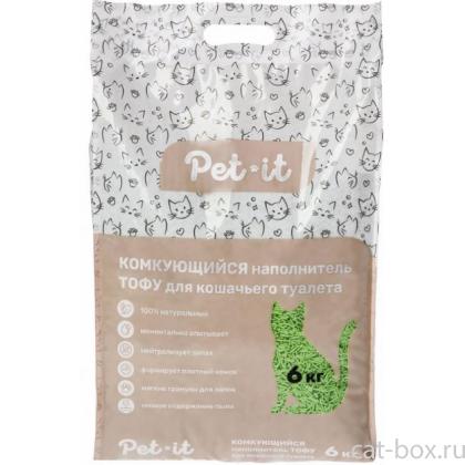 TOFU комкующийся наполнитель для кошек Тофу зеленый чай, 12л-0