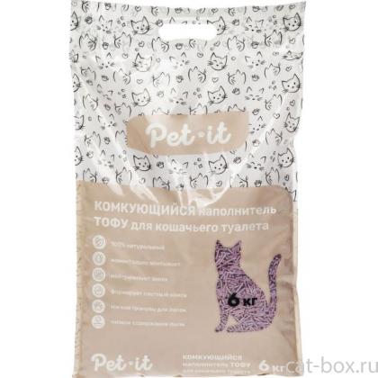 TOFU комкующийся наполнитель для кошек Тофу лаванда, 12л-0