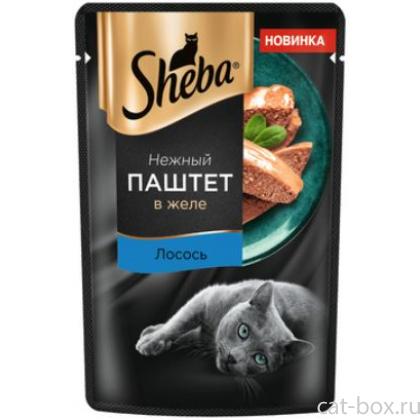 Влажный корм для кошек "Нежный паштет в желе, с лососем"-0