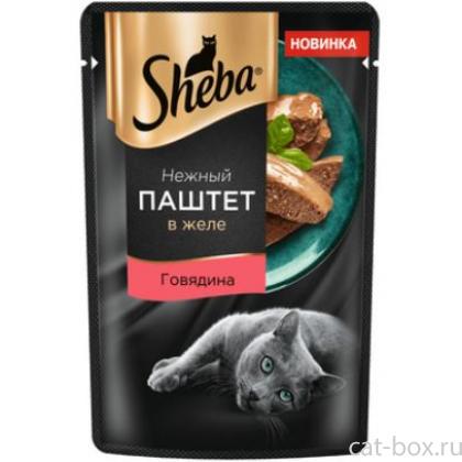 Влажный корм для кошек  "Нежный паштет в желе, с говядиной"-0