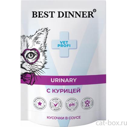 Паучи для кошек Urinary кусочки в соусе с Курицей, 85г-0