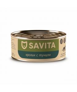 Консервы для кошек и котят. Кролик с тунцом. 100г
