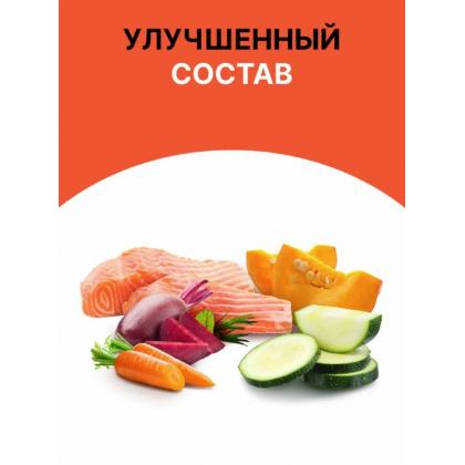 Полнорационный сухой корм для кошек и котят с лососем и овощами, 0.4кг-2
