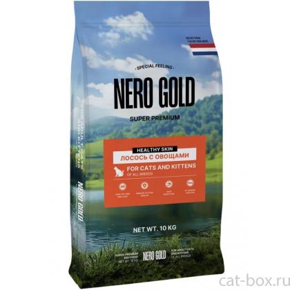 Полнорационный сухой корм для кошек и котят с лососем и овощами, 10кг-0
