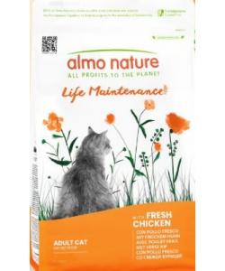 Полнорационный сухой корм для взрослых кошек со свежей курицей и коричневым рисом. Life Maintenance Fresh Chicken, 0.4кг