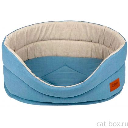 Лежанка овальная «Эколен», голубая, 40*27*16см-0