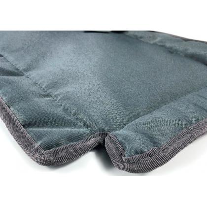 Переноска для животных "Турне" с пластиковой дверцей (коврик+ремень), 48*32*32см, голубая-2