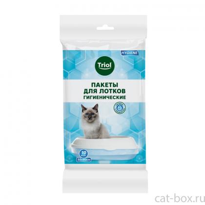 Пакеты гигиенические одноразовые для лотков, 50*40см, 10шт.-0