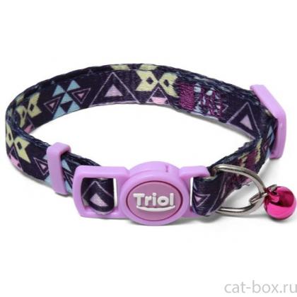 Ошейник для кошек нейлоновый "Геометрия" XS, 1*21-33см-0