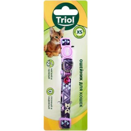 Ошейник для кошек нейлоновый "Геометрия" XS, 1*21-33см-1