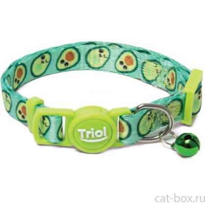 Ошейник для кошек нейлоновый "Авокадо" XS, 1*21-33см-0