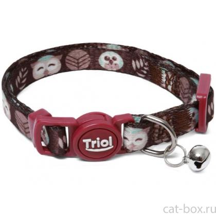 Ошейник для кошек нейлоновый "Сова" XS, 1*21-33см-0
