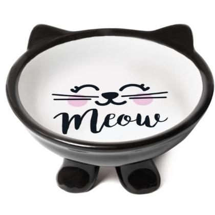 Миска керамическая на ножке "Мордашка", 0,12л-2