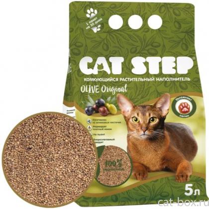 Наполнитель комкующийся растительный Olive Original, 5л-0