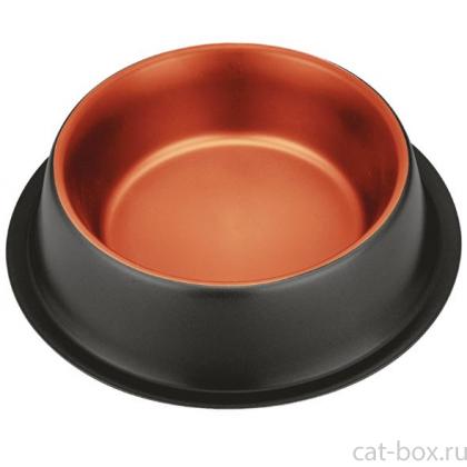 Миска металлическая интерьерная на силиконовой резинке "Лофт", 0,25л, 15,5*15,5*3,5см-0