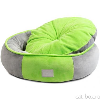 Лежанка для животных круглая "Клевер" M, 50*50*16см-0