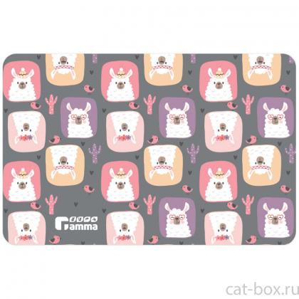 Коврик под миску "Лама", 43*28см-0