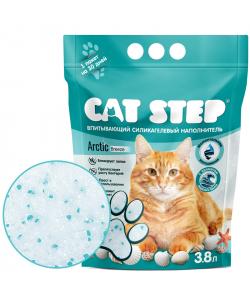 Наполнитель впитывающий силикагелевый CAT STEP Arctic Breeze, 3,8л, 1,67кг