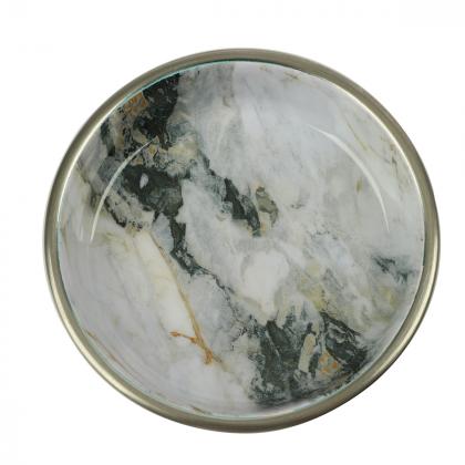 Миска металлическая на резинке "Мрамор", 0,25л-1