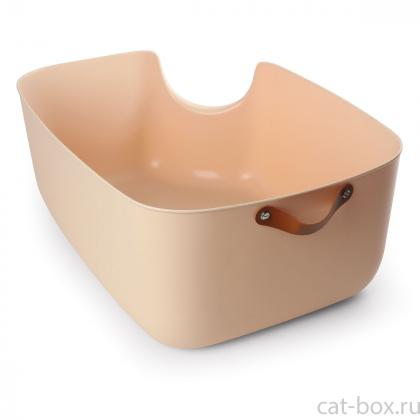 Туалет для кошек прямоугольный "Сканди", бежевый, 55*39*22,5см, серия HYGIENE-0