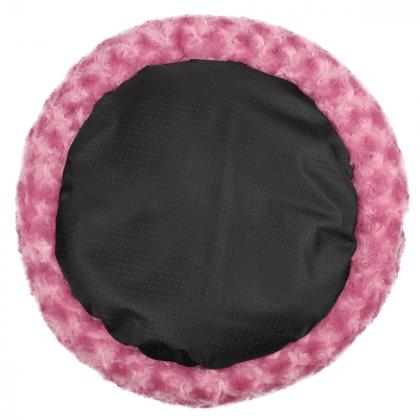 Лежанка круглая "Орхидея" S, розовая, 45*45*15см-1