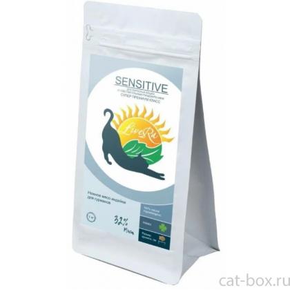 Sensitive Сухой корм для взрослых кошек с чувствительным пищеварением, индейка с рисом-0