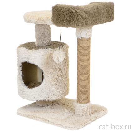 Домик-когтеточка ВИННИ ПУХ-2 3х-уровневый 63*41*h76см, джут, коричневый-0