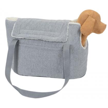 Сумка-переноска утеплённая WARM №1 с карманом 35*16*25см, серая-2