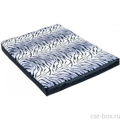 Лежанка прямоугольная ФЬЮЖЕН №4 с чехлом на молнии 105*70*h10см, зебра-0
