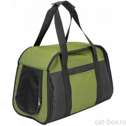 Сумка-переноска ЭНДЖИ с боковым карманом 42*25*h27см, нейлон, хаки-0