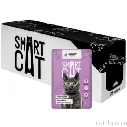 Упаковка 25 шт. Паучи для взрослых кошек и котят кусочки кролика в нежном соусе-0