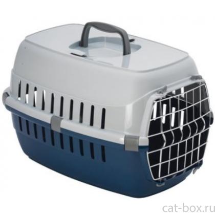 Переноска Roadrunner с металлической дверцей, 48,5*32,3*30,1см, черничный-0